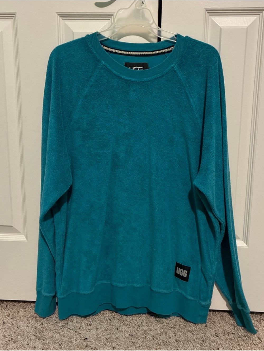 Men’s Unisex Women’s UGG Kamryn Crewneck Pullover L Large Tidal Wave Blue Green